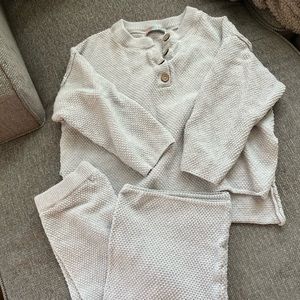 Free People BEACH Comfort Top & Bottom Gray Set|XS/S | NEW |super comfy set!